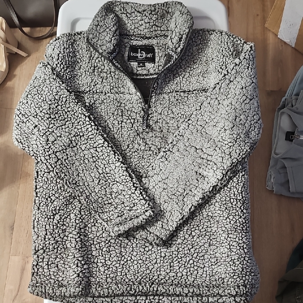 Boxercraft Charcoal Sherpa Quarter-Zip